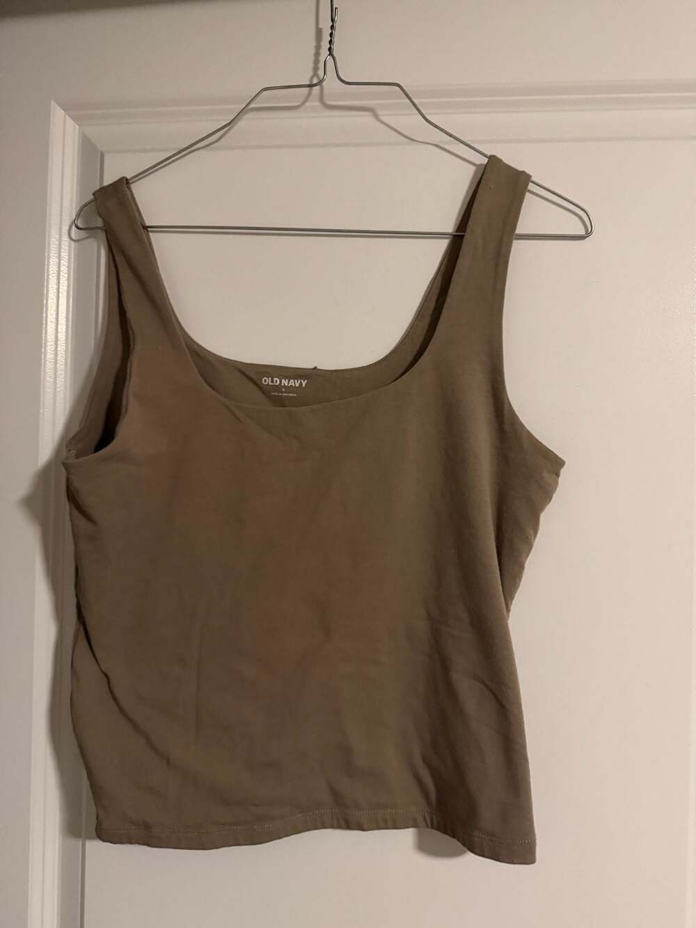Old Navy Women's Brown Scoop Neck Essential Tank Top